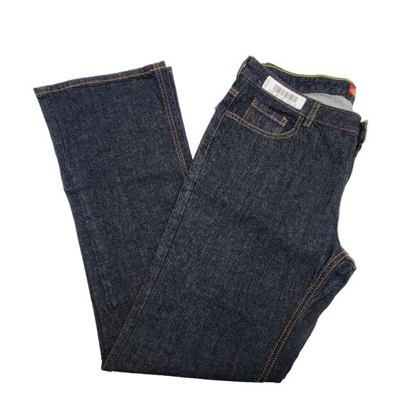 Dickies Relaxed Fit Bootcut Jeans Womens Size 10RG (34x33) Blue Denim Cotton - Picture 8 of 12